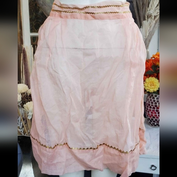 Vtg 3 Aprons Bundle/Vtg Fall Aprons/Black Gingham Apron/ 2 with Pockets - Picture 7 of 10